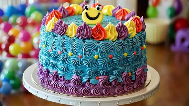 a funny cake for children bday celebration
