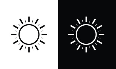 A simple vector sun icon.