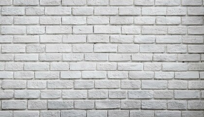 Fototapeta premium white brick wall seamless background and texture