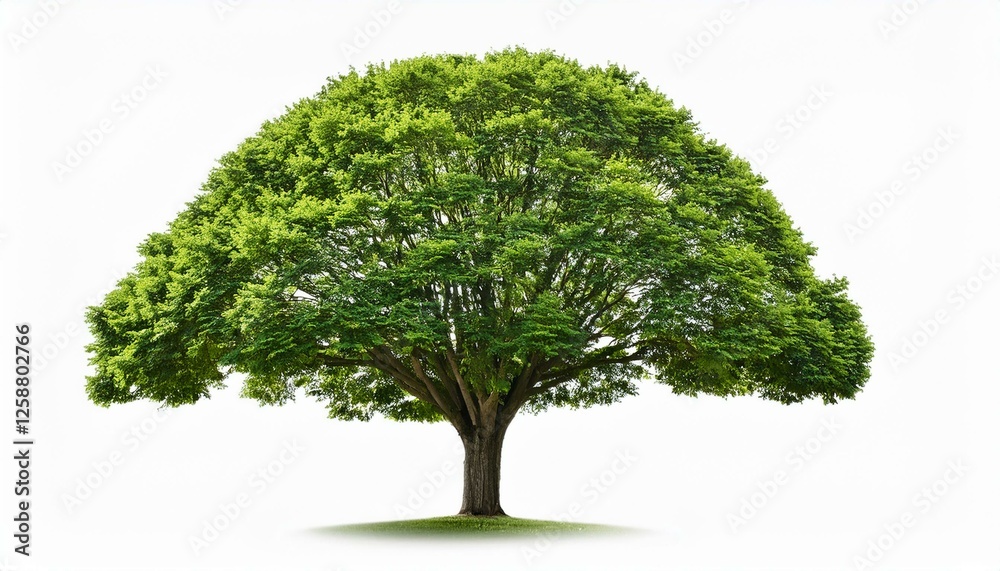 Wall mural tree isolated on white background for use in architectural design or more