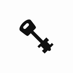 square key icon sign vector