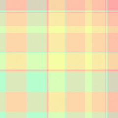Layered textile texture pattern, delicate background seamless tartan. Curtain plaid check vector fabric in orange and light colors.