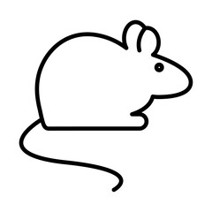 Mouse animal icon Outline vector symbol sign