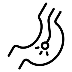Endoscopy line icon