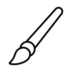 Paint brush icon Outline vector symbol sign