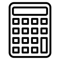 Calculator line icon