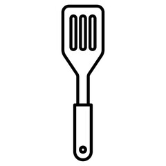 spatula icon Outline vector symbol sign