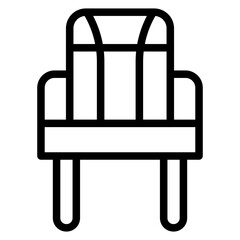 Cinema Seats line icon