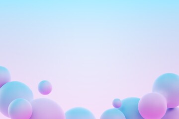 Gradient fluid border background