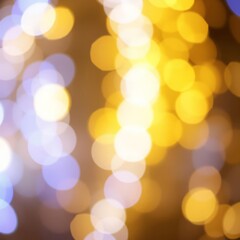 Obraz premium Abstract gold and blue bokeh light for background Bokeh light lights background bokeh abstract light bright effect shiny