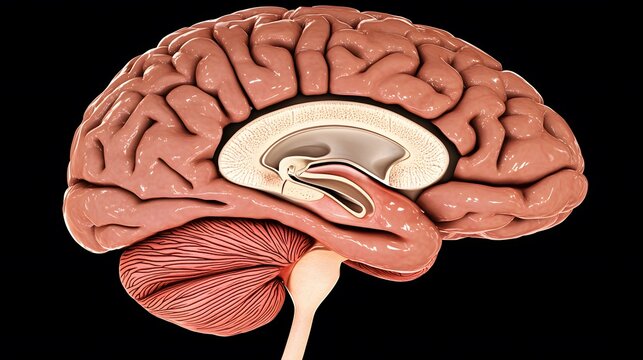 Detailed Human Brain Anatomy 3D Model