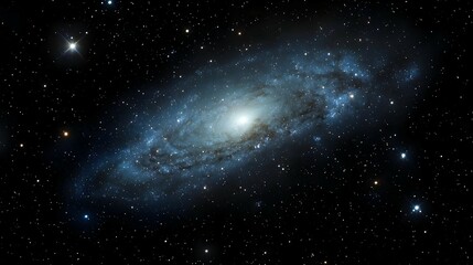 Fototapeta premium Spiral Galaxy In Deep Space