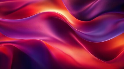 Obraz premium Colorful silk fabric waves flowing softly in gradient shades 