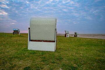 Abends bei den Strandkörben