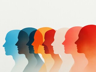 Heads in a Row with Overlapping Colors