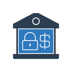 Bank Account Security Icon Sign Symbol