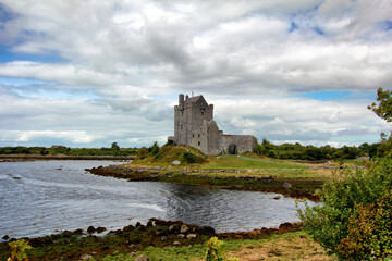Fototapeta premium Dunguaire Castle close to Kinvara located in the county of Galway in Irelandy