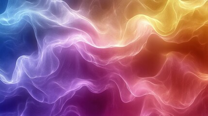 Colorful Abstract Wave Patterns with Light and Fluid Motion Effects