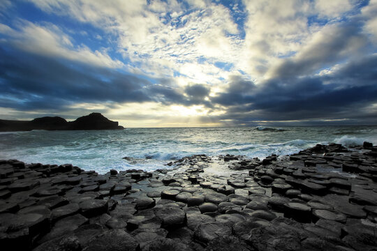 The Giant's causeway located in Northern Ireland (County Antrim) is one of Ireland's most iconic landmarks and UNESCO world heritage