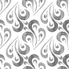 Seamless watercolor abstract pattern. Hand-drawn illustration for fabric, wrapping paper. decoupage, fabrics and etc