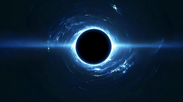 Black hole, space, galaxy, universe, stars, darkness, gravity concept in cosmic environment new beautiful stock AI