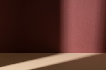 Aesthetic product backdrop, natural light and shadow design