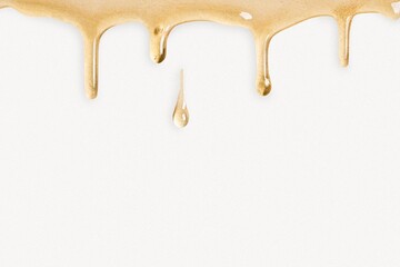 Oil drip border background, off white design