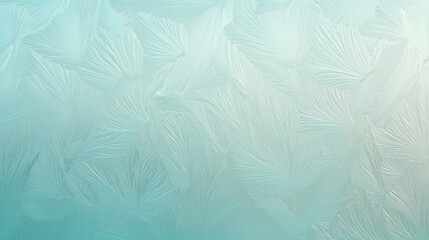 Intricate frost patterns emerge on a glass surface during a chilly winter morning