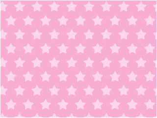 かわいいピンクの星柄の壁紙
