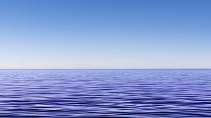 Fototapeta premium Abstract Blue Ocean Horizon