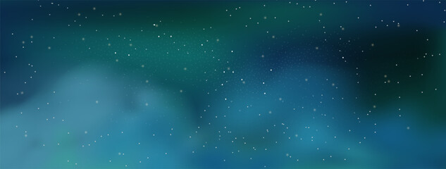 Starry night sky with astrological constellations. Space stars background.Space nebula and glittering stardust.