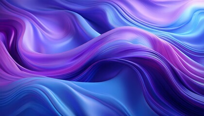 Obraz premium blue violet purple liquid silk satin color gradient colorful abstract background
