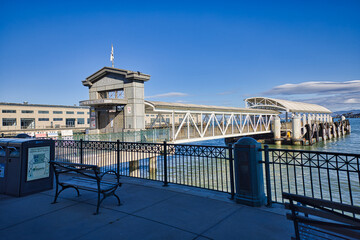 Gate B ferry terminal was built as part of the San Francisco ferry terminal and port in 1892.