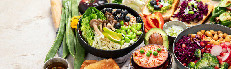 Vegan food concept.