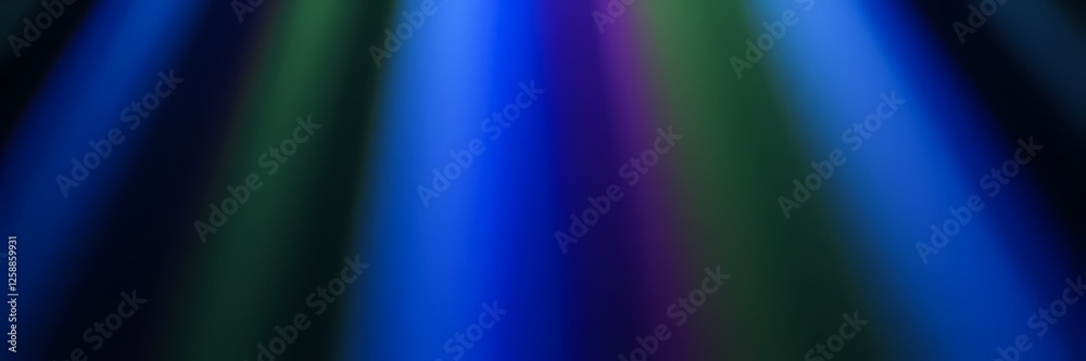 Poster Colorful light rays create a mesmerizing display in a darkened space during an evening event. Generative AI