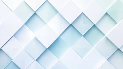 Abstract Blue and White Square Pattern Design