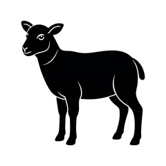 Minimalist Goat Line Art Vector for Logos and Icons