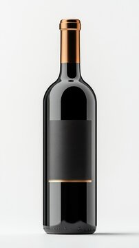 recommend clip art: Elegant wine bottle designed for special occasions, showcasing sleek silhouette and customizable label for personalized gifting