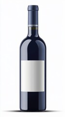 Elegant dark wine bottle showcasing simplicity and sophistication against a minimalist background