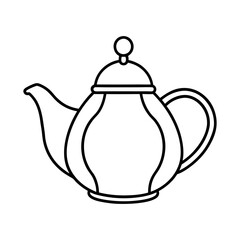 teapot on a white