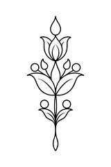 High Quality Floral Pattern Vector Ornament for Branding