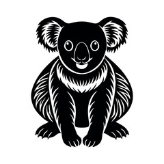 Stunning Koala Silhouette Vector Graphics for Branding
