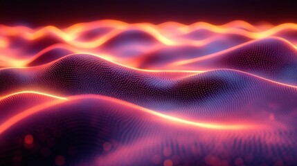 Fototapeta premium Abstract Waves of Colorful Light with Smooth Patterns and Textures
