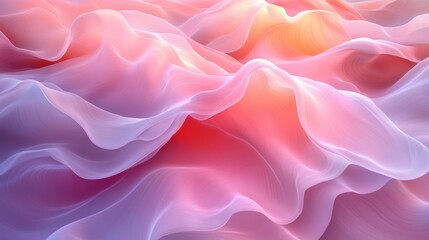 Obraz premium Soft Flowing Textures in Pastel Colors with Delicate Waves