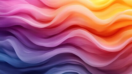 Obraz premium Colorful Wavy Abstract Background of Soft Layers and Flowing Forms