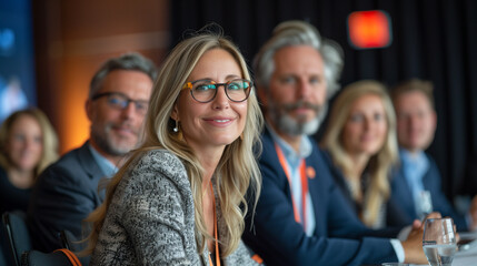 Obraz premium executives at a leadership retreat.