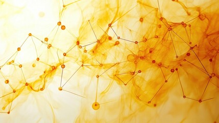 Abstract representation of dynamic orange patterns blending fluidity and structure in a vibrant display of color