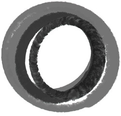 hand-painted circles, abstract drawing, clipart