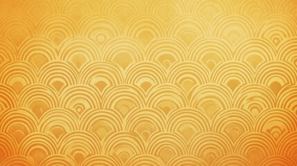 Golden Scallops Pattern Textured Background Design