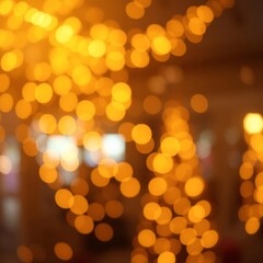 Obraz premium Golden bokeh holiday christmas background Bokeh light lights background bokeh abstract light bright effect shiny